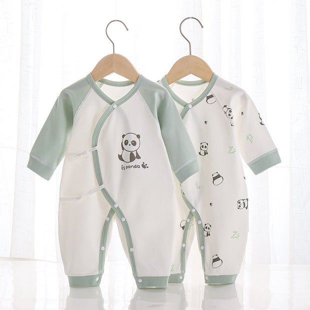 Newborn Clothes Pure Cotton Boneless Baby Jumpsuit Four Seasons Bandage